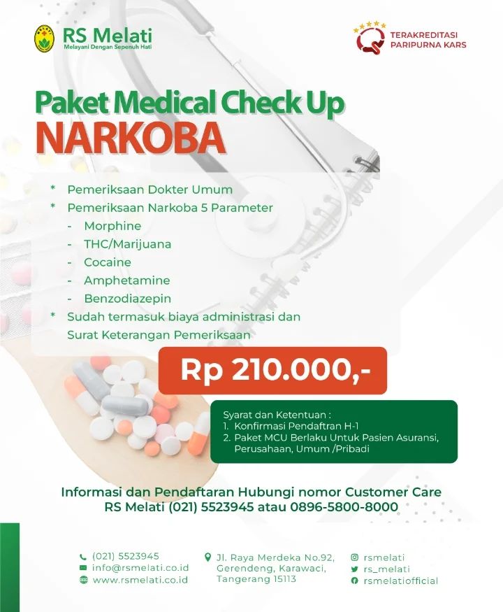 Paket Medical Check Up Narkoba