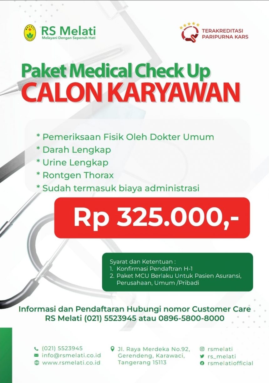 Medical Check Up RS. MELATI Tangerang
